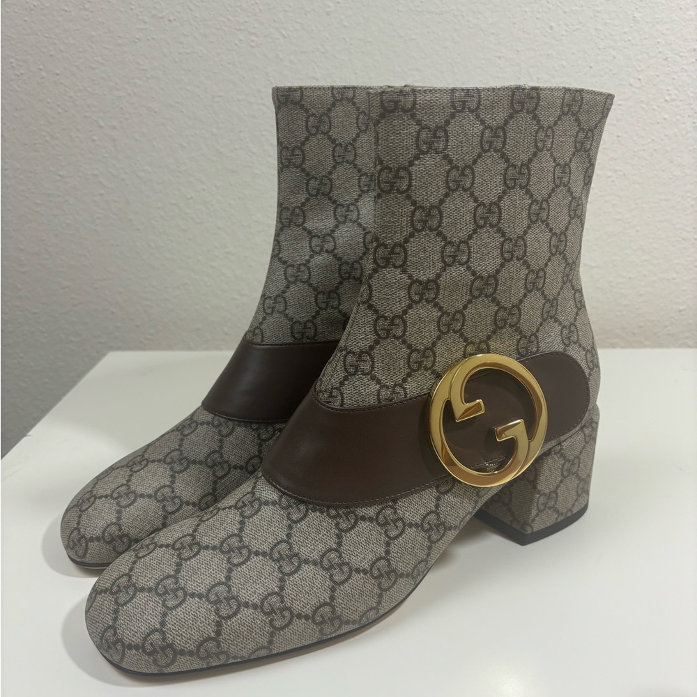 Gucci Blondie GG Supreme Canvas Boot